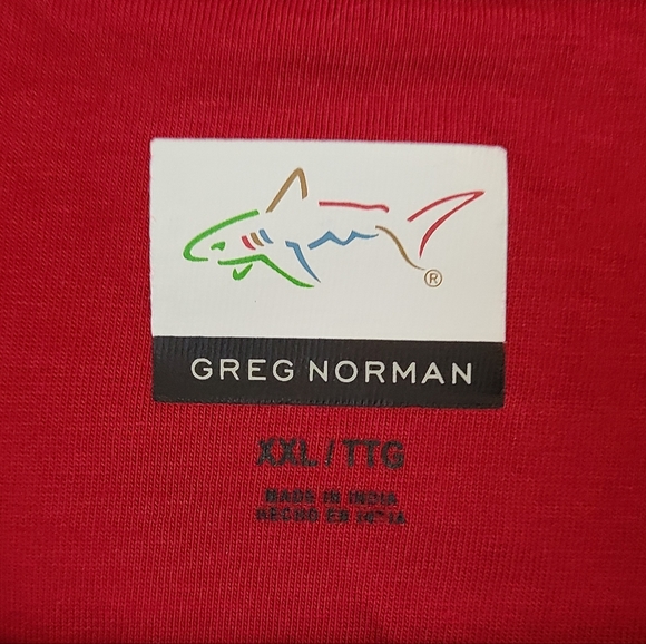 (108) Greg Norman, Men's Short Sleeve T-Shirt, Size: XXL Color: Red - Picture 5 of 8